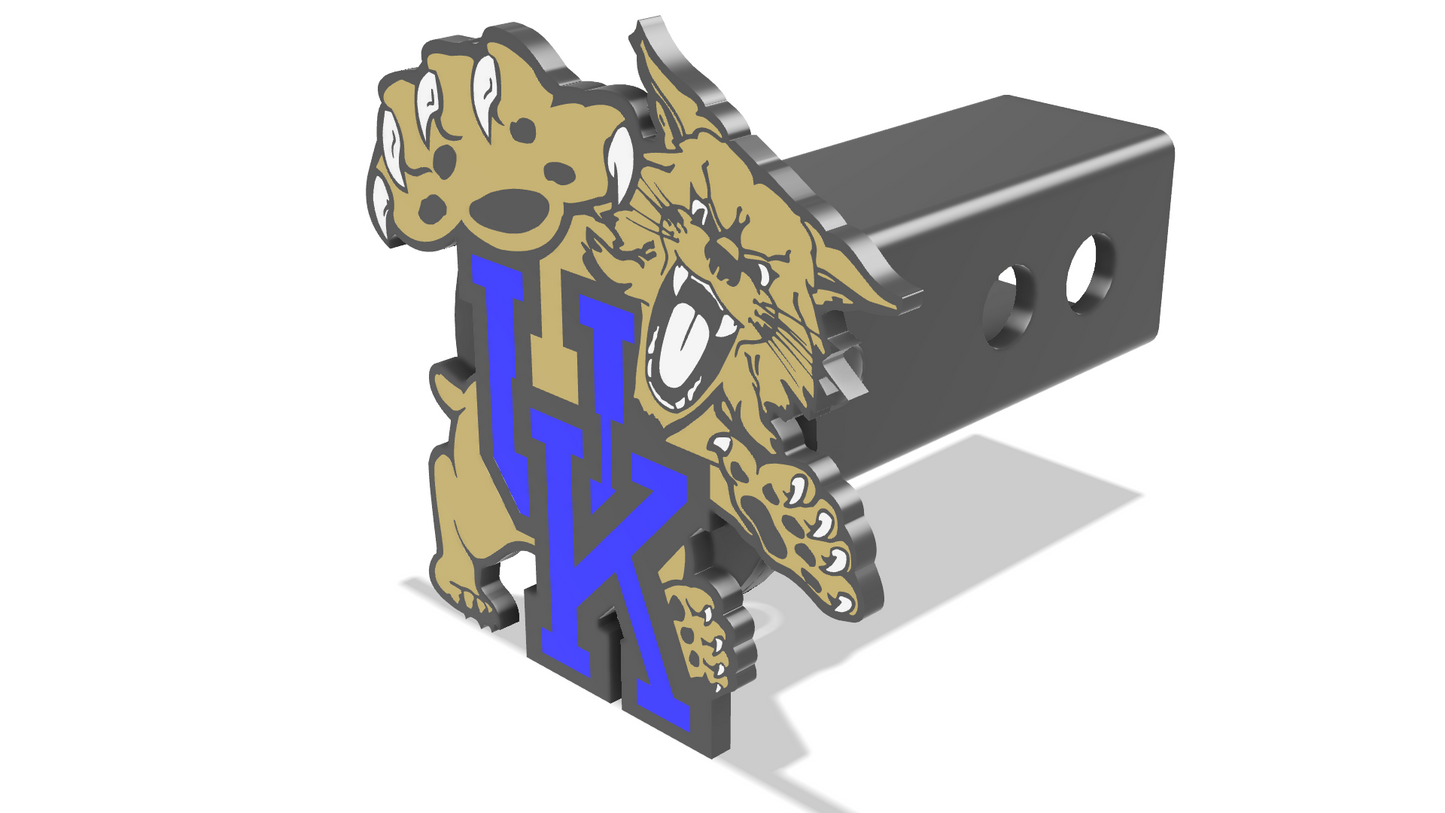 Customizable 3D Printed Hitch Covers