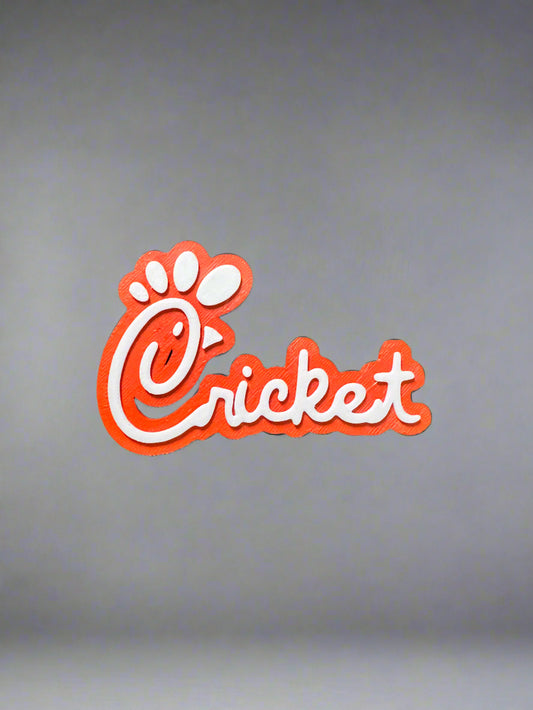 Custom Name Tag Magnet or Keychain – Personalized 3D Printed Gift for Kids - Chick-fil-A Inspired