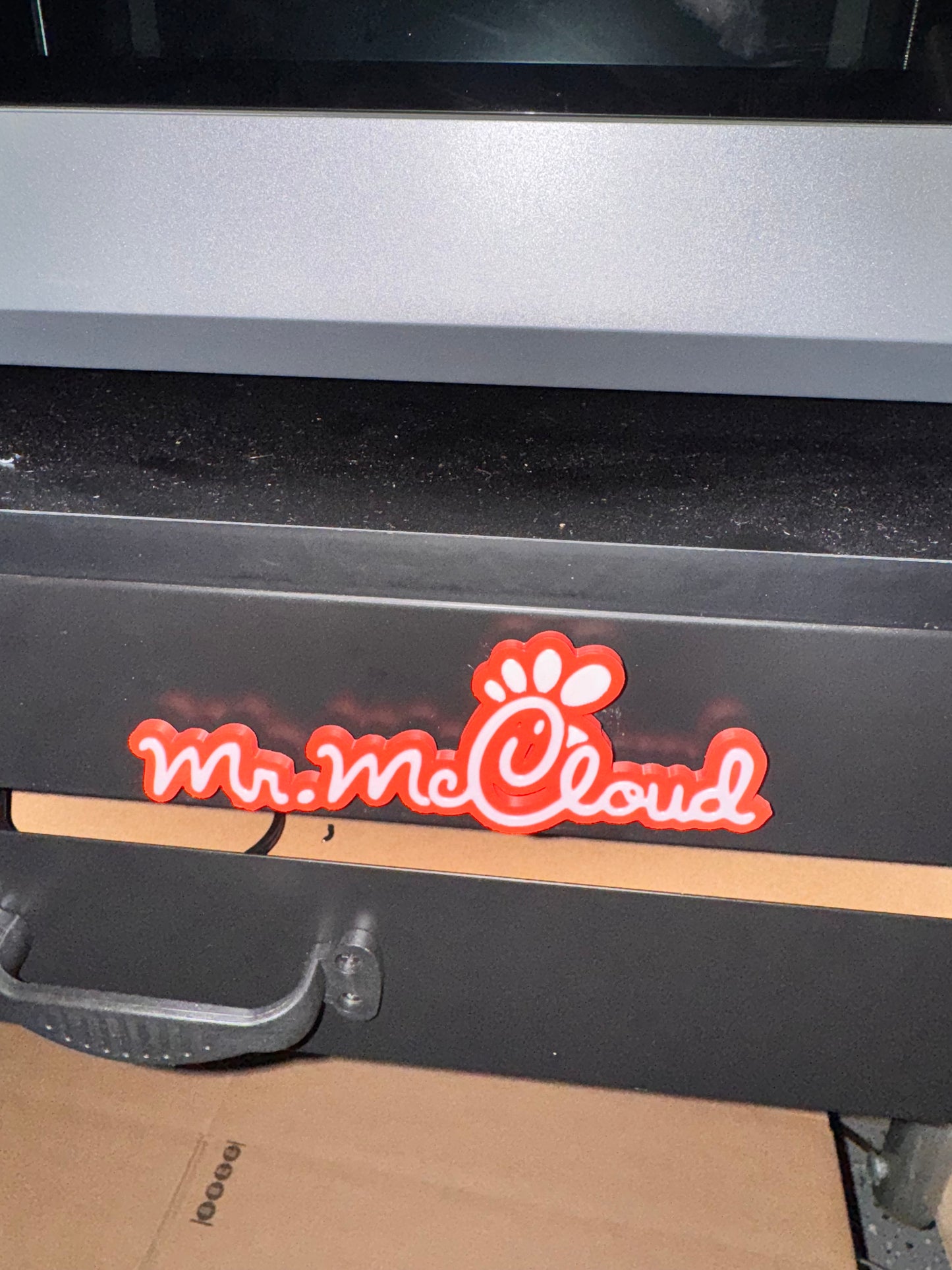 Custom Name Tag Magnet or Keychain – Personalized 3D Printed Gift for Kids - Chick-fil-A Inspired