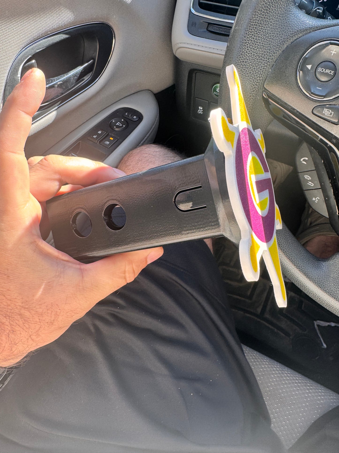 Customizable 3D Printed Hitch Covers
